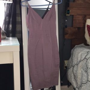 Purple bodycon dress